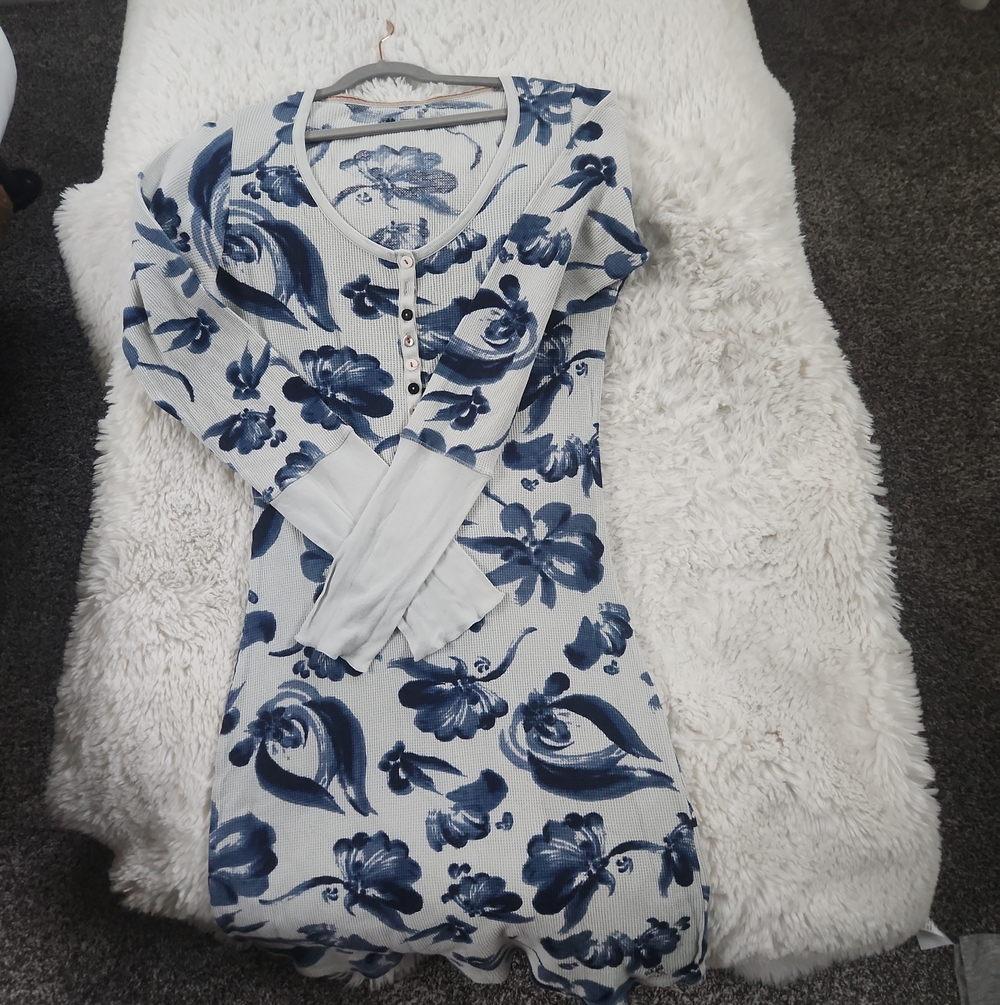 Lucky Brand Cotton Modal Waffle Nightgown Sleep Tee